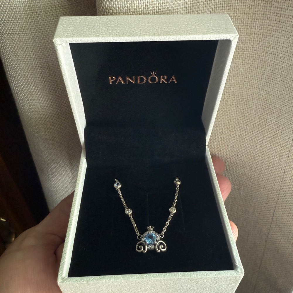 Pandora Disney Cinderella Carriage Necklace